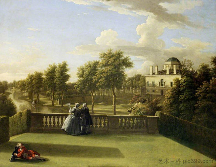 奇斯威克之家，米德尔塞克斯 Chiswick House, Middlesex (1742)，乔治·兰伯特