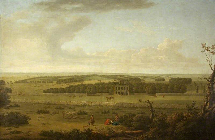 洛奇公园， 格洛斯特郡 Lodge Park, Gloucestershire (1747)，乔治·兰伯特