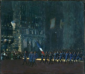 第五大道上的蓝魔 Blue Devils on Fifth Avenue (1918)，乔治·卢克斯