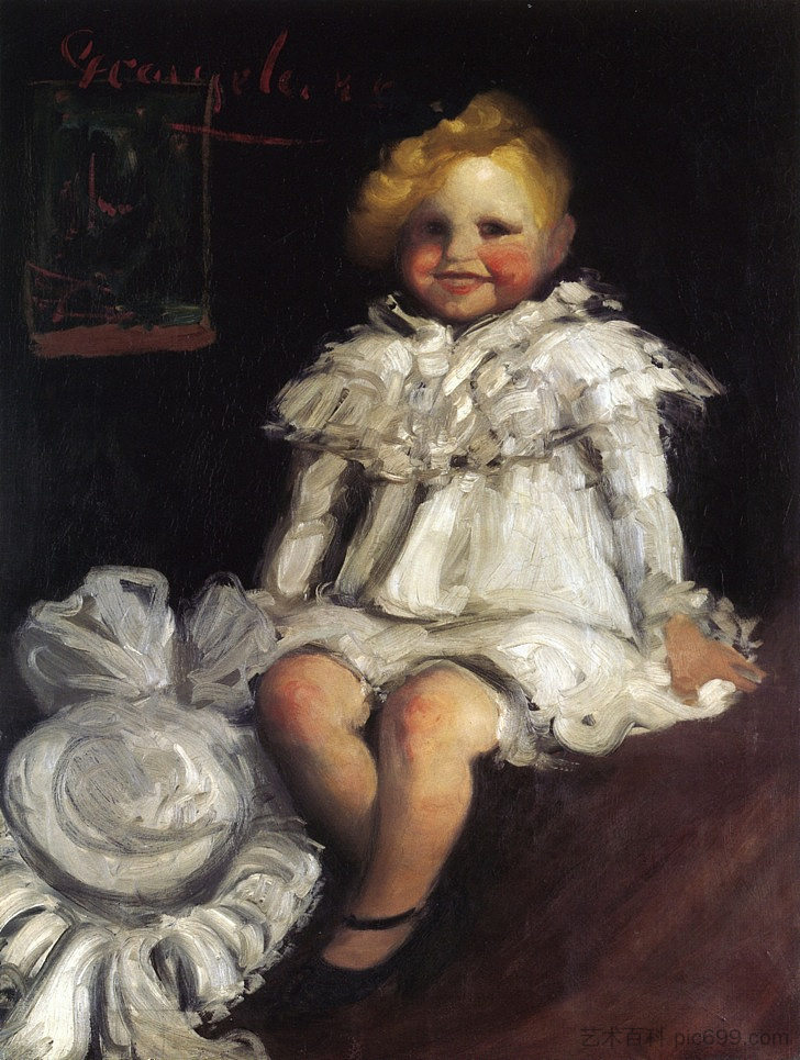 戴帽子的小传说 Little Lore with Her Hat (c.1904; United States  )，乔治·卢克斯