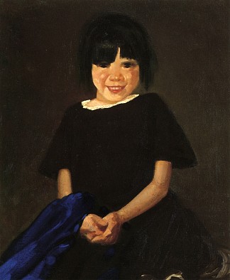 黑衣女孩的肖像 Portrait of a Girl in Black，乔治·卢克斯