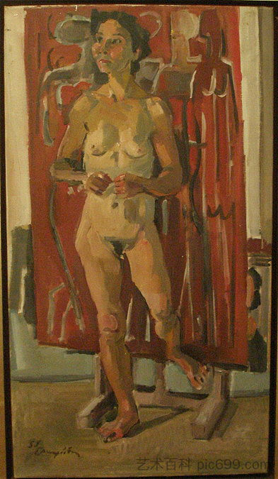 裸体站立 Standing Nude (1959)，乔治马夫罗伊得斯