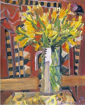 花瓶与鲜花 Vase with flowers (1992)，乔治马夫罗伊得斯