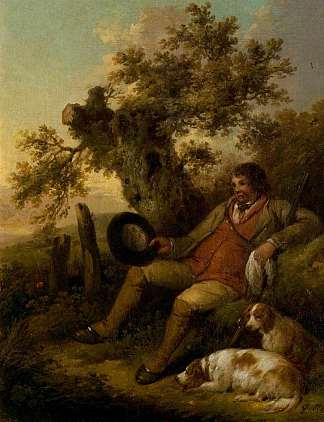 运动员休息 The Sportsman Resting (1790)，乔治·默兰德