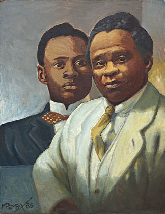 索尔·普拉特耶的肖像 Portrait of Sol Plaatje (1985)，乔治·彭巴