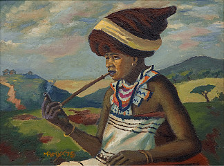 传统的科萨妇女 Traditional Xhosa woman (1975)，乔治·彭巴