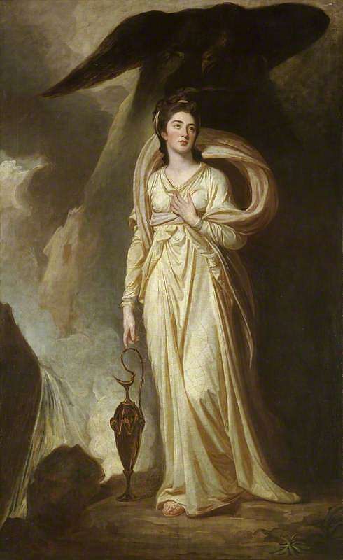 伊丽莎白（c.1760–1826），布尔克利子爵夫人，饰演赫贝 Elizabeth (c.1760–1826), Viscountess Bulkeley, as Hebe (1775)，乔治·罗姆尼