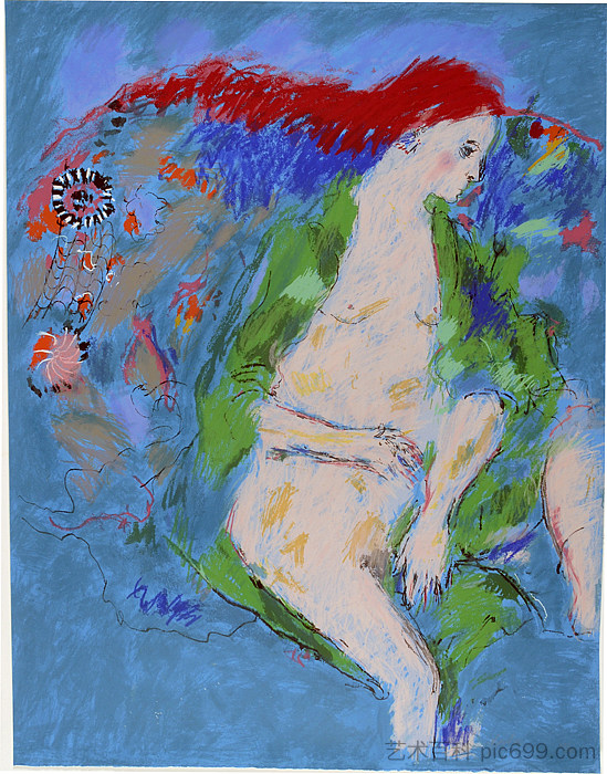 红发女孩与绿袍 Red Haired Girl with Green Robe (1986)，乔治西格尔