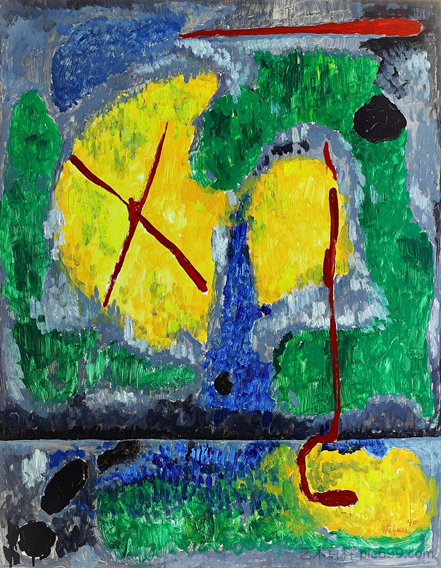 日落时的海洋 Marine at Sunset (1990; Lüdinghausen,Germany ),乔治·斯特凡内斯丘