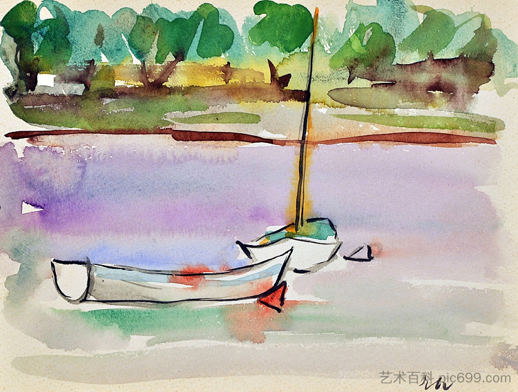 湖上的船 Boats on the Lake (1962; Bucharest,Romania ),乔治·斯特凡内斯丘