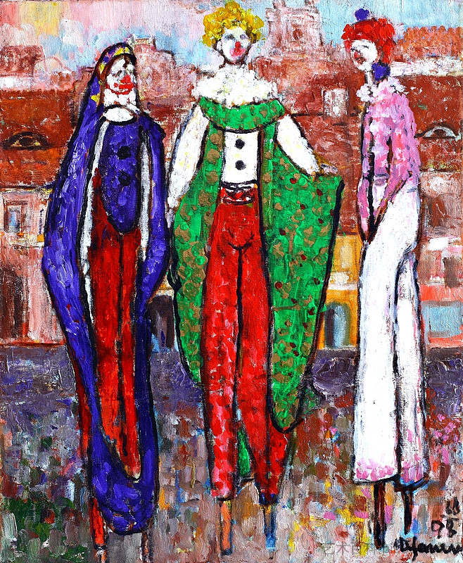 锡吉什瓦拉的小丑 Clowns at Sighisoara (1998; Lüdinghausen,Germany  )，乔治·斯特凡内斯丘