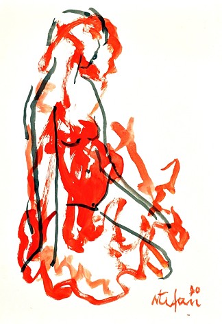 红色裸体 Red Nude (1990; Lüdinghausen,Germany                     )，乔治·斯特凡内斯丘