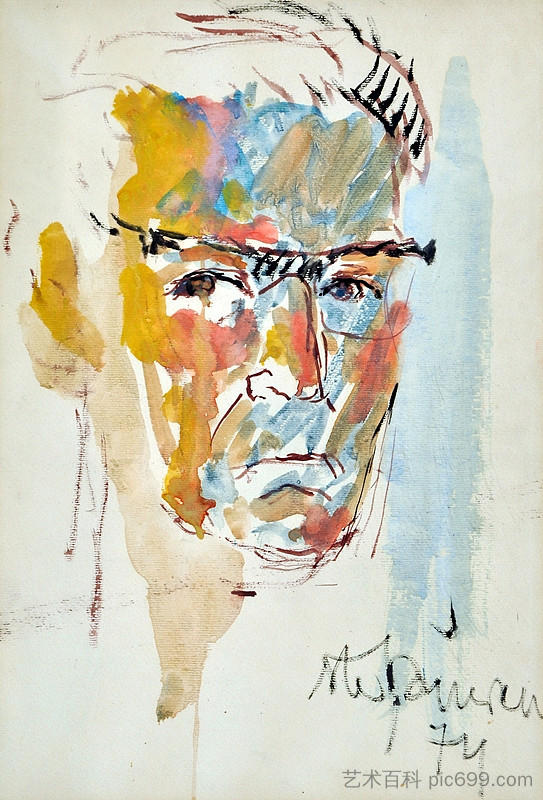 自画像 Self-Portrait (1974; Bucharest,Romania  )，乔治·斯特凡内斯丘