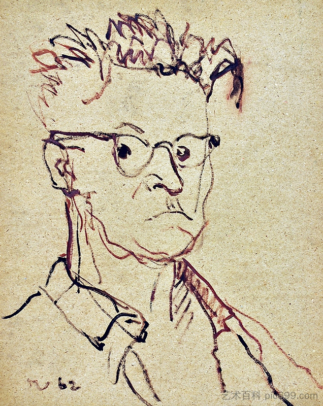 自画像 Selfportrait (1962; Bucharest,Romania ),乔治·斯特凡内斯丘