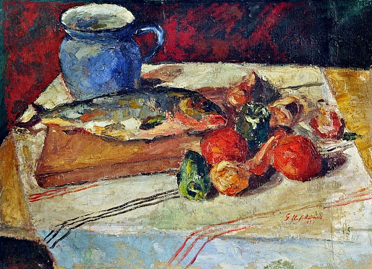 静物与鱼 Still-life with Fish (1957; Bucharest,Romania  )，乔治·斯特凡内斯丘