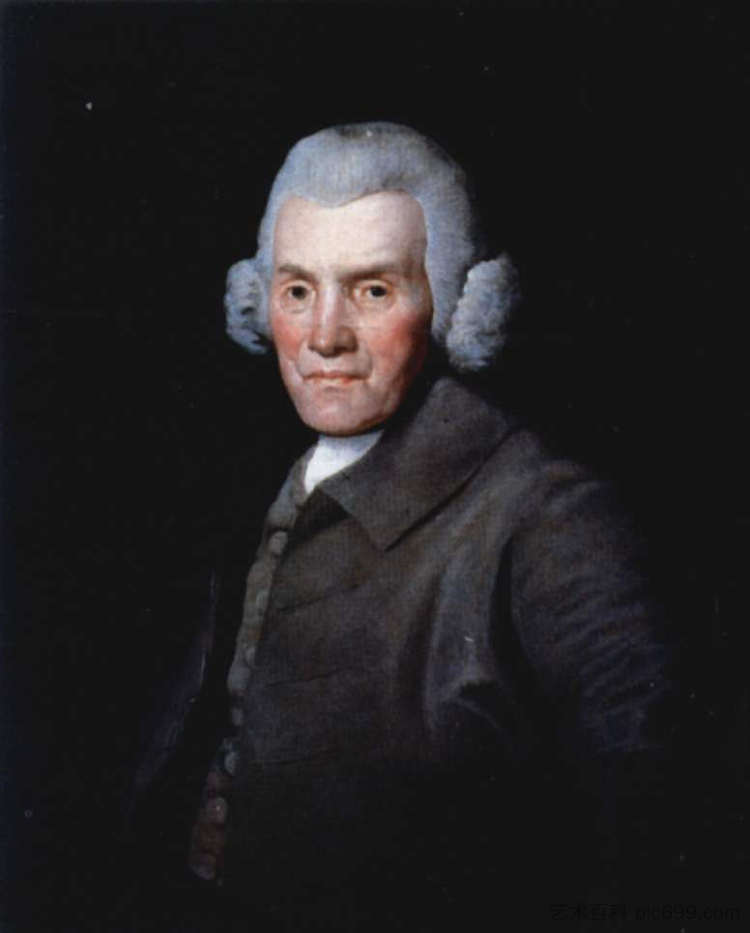 理查德·韦奇伍德的肖像 Portrait of Richard Wedgewood (c.1765 - c.1775)，乔治·斯塔布斯