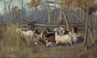 丛林田园诗 A Bush Idyll (1896)，乔治华盛顿兰伯特