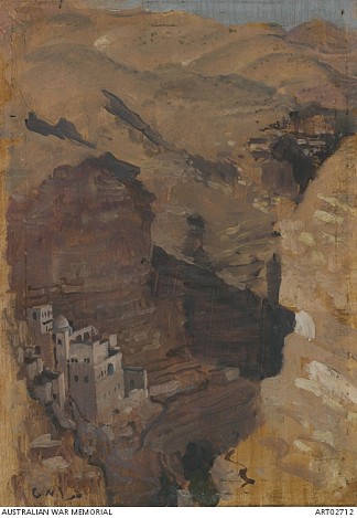 凯尔特谷峡谷中的修道院 Monastery in the Ravine of Wady Kelt (1918)，乔治华盛顿兰伯特