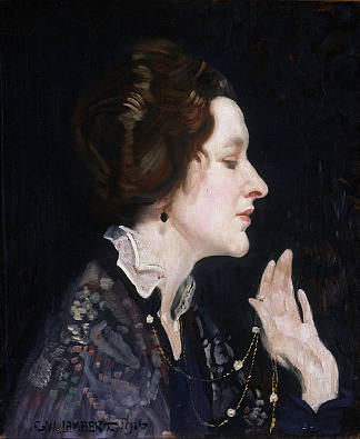 Portrait of a Lady（又名Thea Proctor） Portrait of a Lady (also known as Thea Proctor) (1916)，乔治华盛顿兰伯特