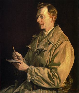 查尔斯·E·W·比恩的肖像 Portrait of Charles E.W. Bean (1924)，乔治华盛顿兰伯特