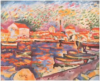 拉西奥塔特港 La Ciotat Harbor (1906; France                     )，乔治·布拉克