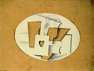 静物与红心王牌 Still Life with Ace of Hearts (1914; France                     )，乔治·布拉克