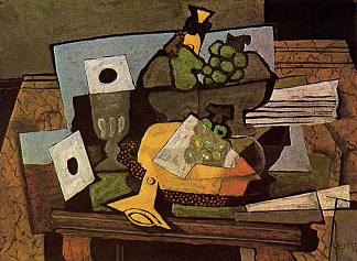 静物（带单簧管） Still life (with clarinet) (1927; France                     )，乔治·布拉克