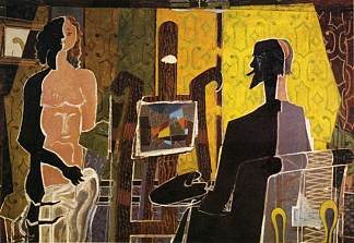 画家和他的模特 The Painter and His Model (1939; France                     )，乔治·布拉克
