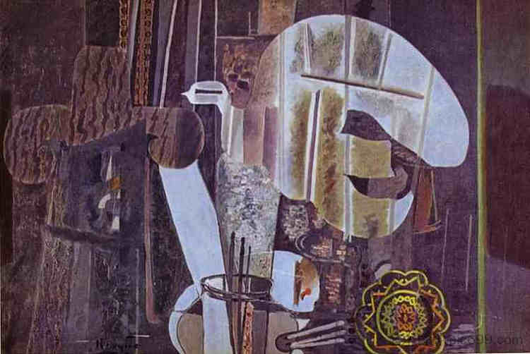 工作室(四) The Studio (IV) (1950; France ),乔治·布拉克