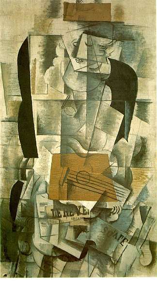 拿着吉他的女人 Woman with a Guitar (1913; France                     )，乔治·布拉克