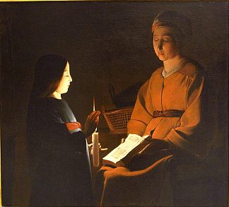 圣母教育 Education of the Virgin (c.1640)，乔治·德·拉·图尔