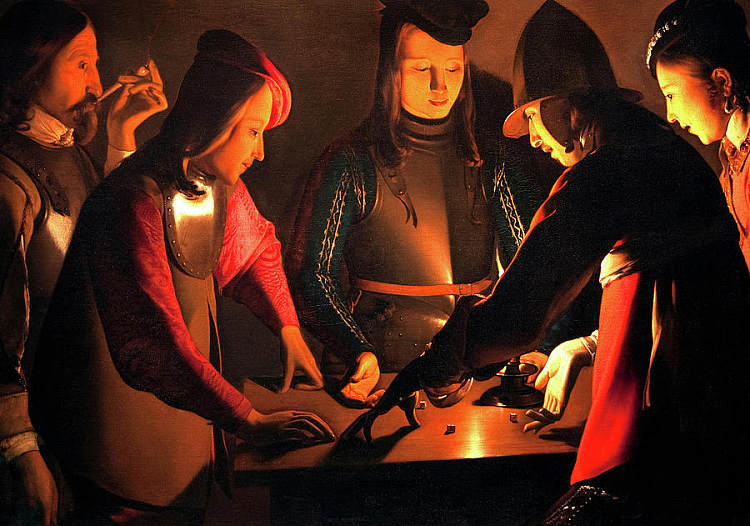骰子玩家 The Dice Players (1650 - 1651)，乔治·德·拉·图尔