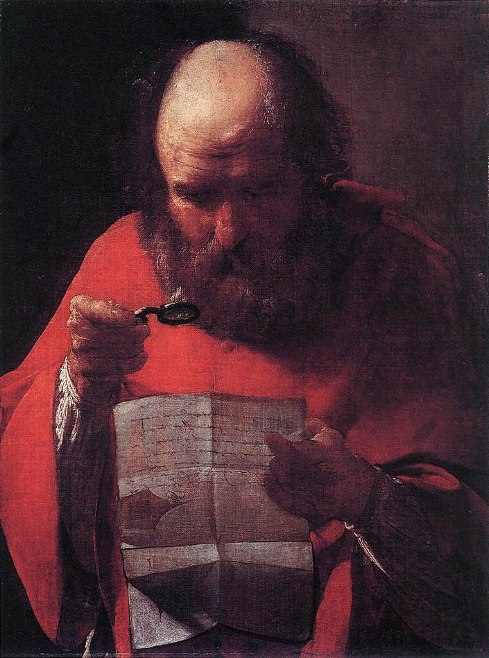 圣杰罗姆雷丁 St. Jerome Reading (1621 - 1623)，乔治·德·拉·图尔