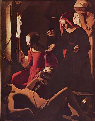 圣塞巴斯蒂安由圣艾琳照料 St. Sebastian Tended by St. Irene (c.1649)，乔治·德·拉·图尔