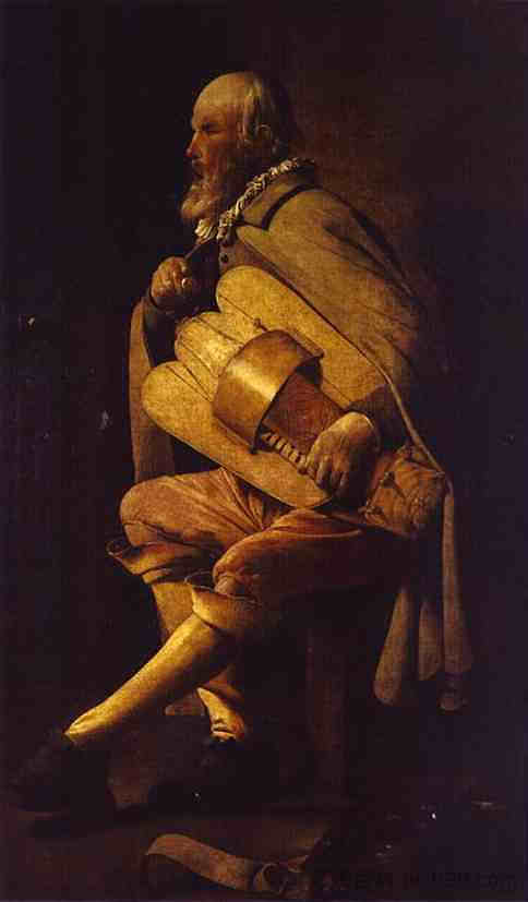 手风琴演奏家 The Hurdy-Gurdy Player (1625)，乔治·德·拉·图尔