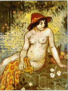 年轻的沐浴者 Young Bather (1904)，乔治·莱门