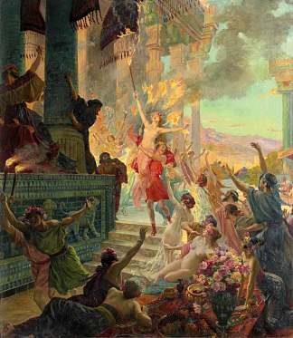 波斯波利斯大火 Incendie De Persepolis (1890)，乔治·罗什格罗斯