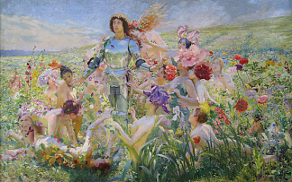 花之骑士 Knight of the Flowers (1894; France                     )，乔治·罗什格罗斯