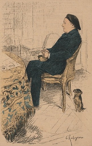 法国诗人和剧作家西奥多·德·班维尔 French Poet and Playwright Théodore De Banville (1886)，乔治·罗什格罗斯