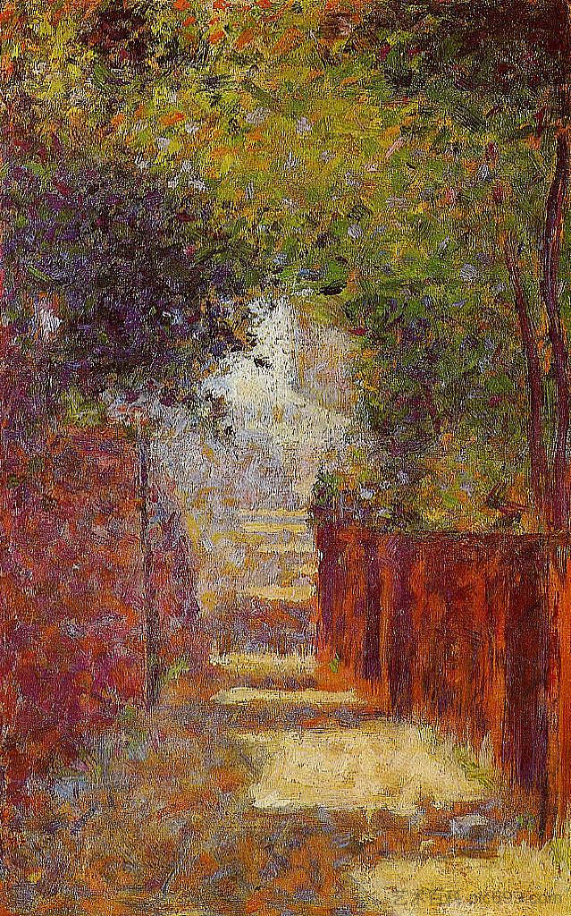 春天的圣文森特街 Rue St. Vincent in Spring (1883 - 1884; France ),乔治·修拉