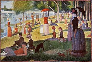 周日下午在拉格兰德加特岛 Sunday Afternoon on the Island of La Grande Jatte (1884 – 1886; France                     )，乔治·修拉