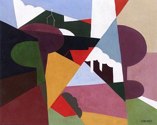 风景， 拉西奥塔 Landscape, La Ciotat (1922)，乔治斯·瓦米尔
