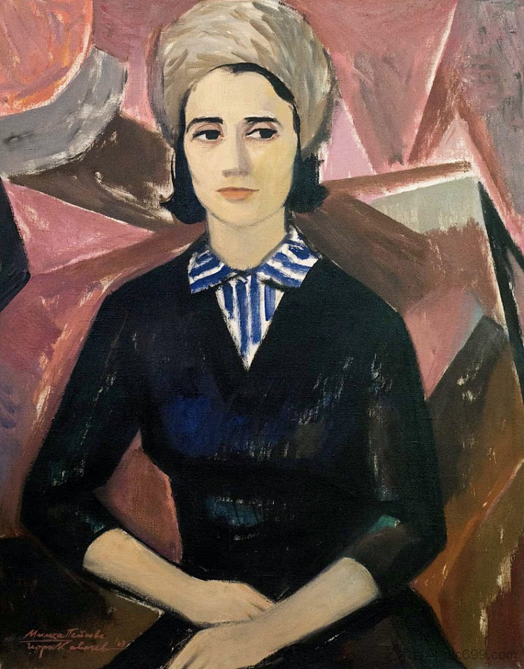 玛娜·帕普洛娃的肖像 Portrait of Mana Parpulova (1963; Bulgaria  )，格奥尔基·科瓦切夫