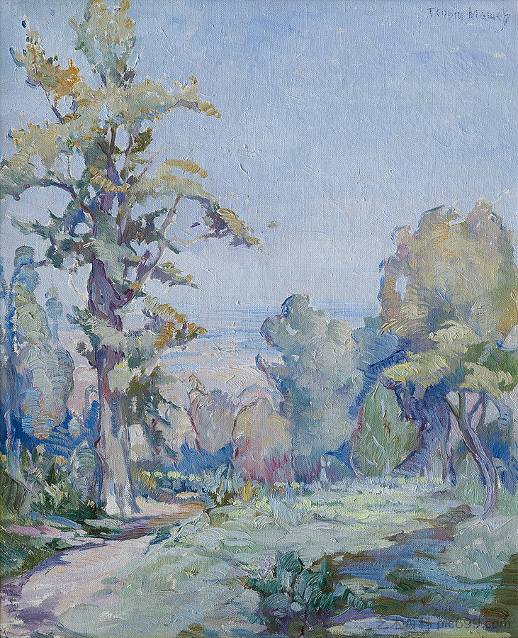 春天的风景 Spring Landscape (c.1920; Bulgaria  )，格奥尔基·马舍夫