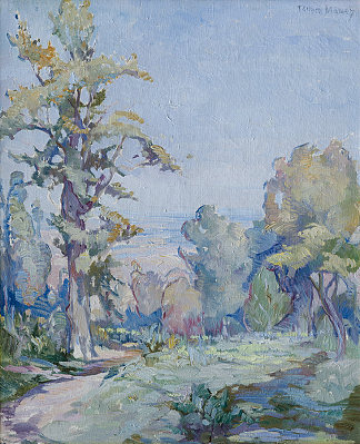 春天的风景 Spring Landscape (c.1920; Bulgaria                     )，格奥尔基·马舍夫