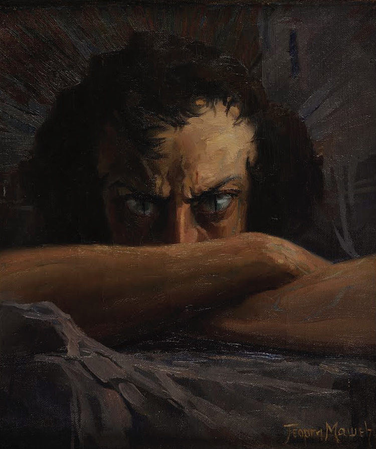 流浪者（自画像） Outcast (Self-Portrait) (1921; Bulgaria  )，格奥尔基·马舍夫