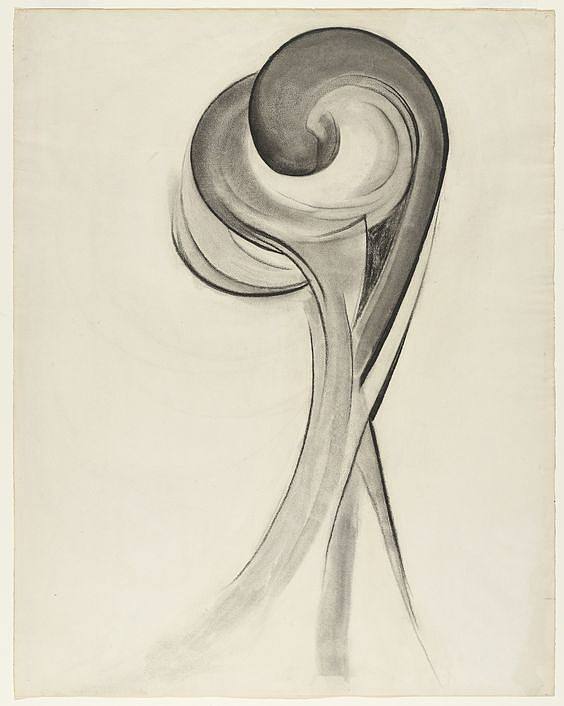 图十二 Drawing XII (1915 - 1916)，乔治亚·奥基夫