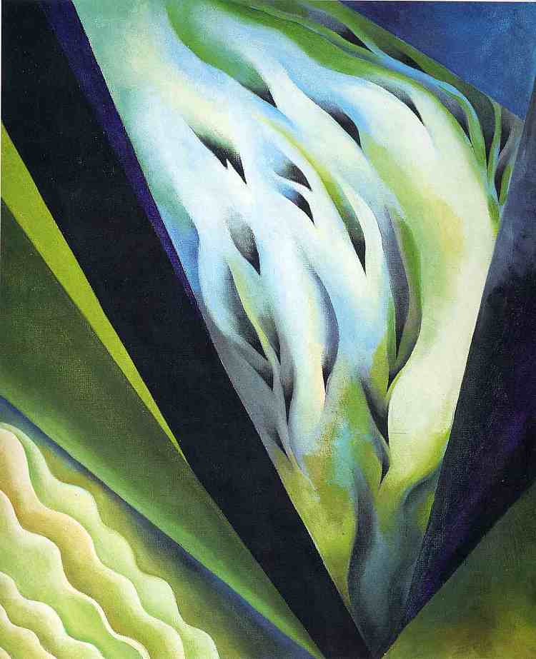 蓝色和绿色音乐 Blue and Green Music (1921)，乔治亚·奥基夫