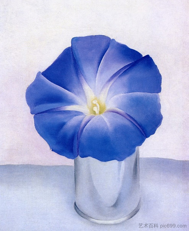 蓝色牵牛花 Blue Morning Glory，乔治亚·奥基夫