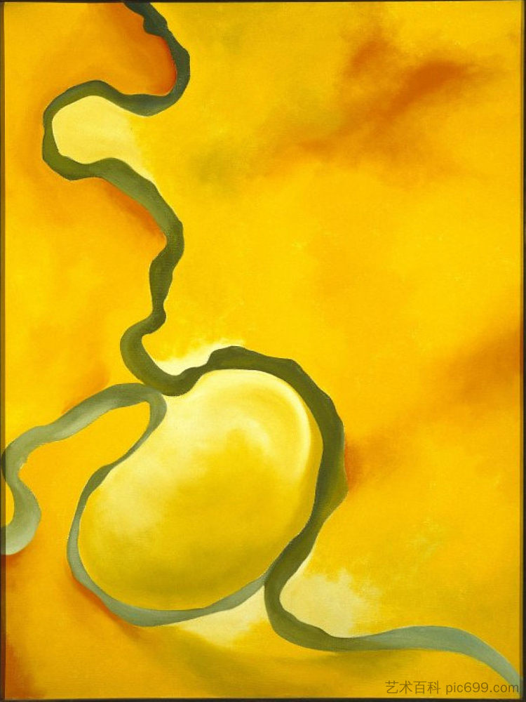 绿色、黄色和橙色 Green, Yellow and Orange (1960)，乔治亚·奥基夫